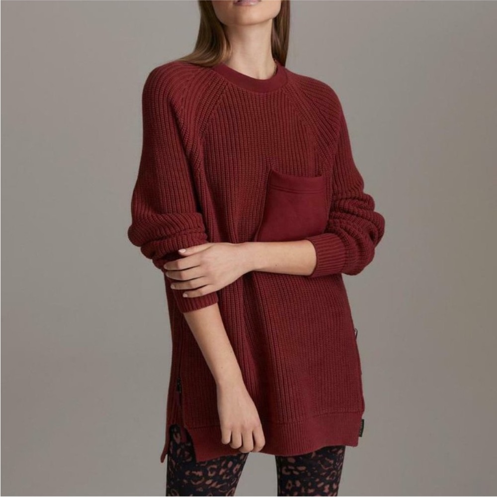 Varley pocket sweater with side zippers